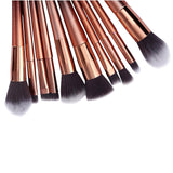 10pcs Makeup Brush Set (Gold black 10pcs)