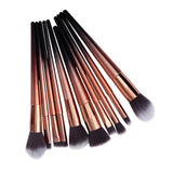 10pcs Makeup Brush Set (Gold black 10pcs)