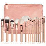 15 Makeup Brush With Bag Makeup Brush Tool Set